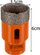 Freza diamant Bigstren Diamond Drill 22875, 35mm, lidhje M14, portokalli