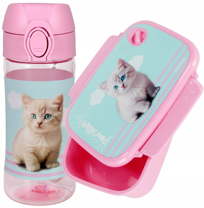 Kuti drekë Starpak Kitty, plastike, për fëmijë, shumëngjyrëshe