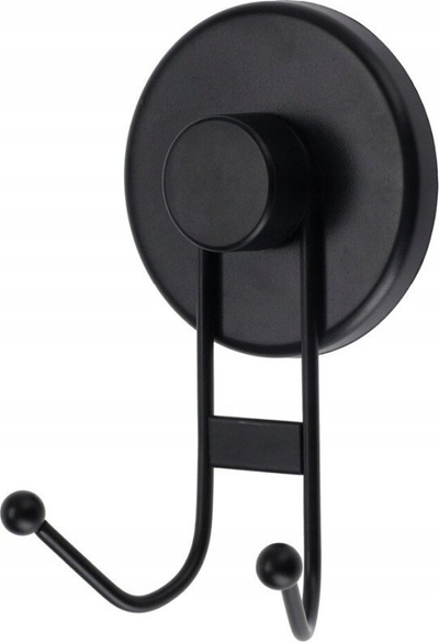 Grep me vakum për banjo, set 4 copë, kapacitet 3.5 kg, i zi mat