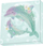 Set pikturimi me diamante DIAMOND DOTZ Dolphin Dance, kanavacë me ngjitës, shumëngjyrësh