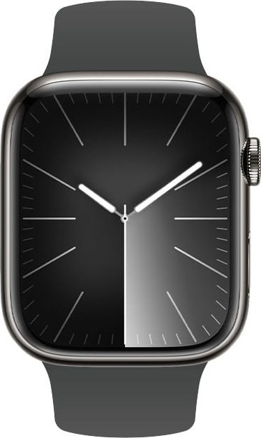 Rrip ore Crong Liquid për Apple Watch, 44/45/46/49 mm, silikon, grafit