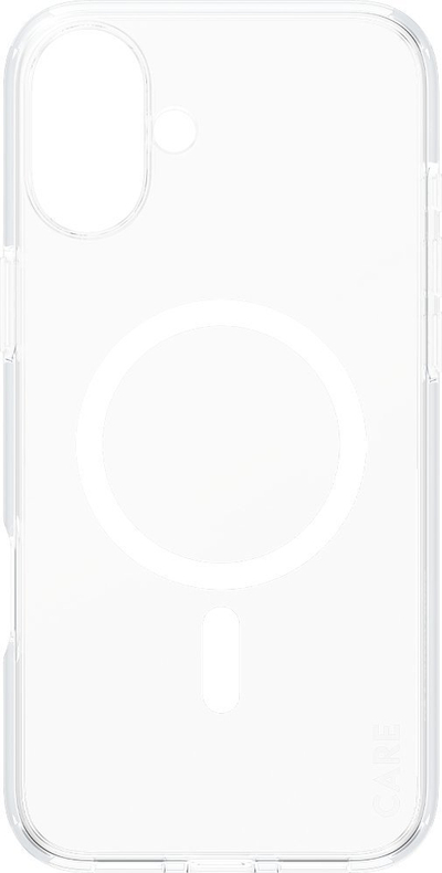 Set mbrojtës CARE by PanzerGlass Flagship 3‑në‑1 për Apple iPhone 16 Plus, 6.7", kllëf MagSafe që s’e ha sharra, transparent