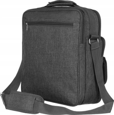 Çantë shpatulle Rovicky Spacious, formati A4, poliester, gri e errët