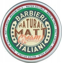 Krem flokësh Barbieri Italiani Natural Matt Cream, mbajtje e mesme, 100 ml
