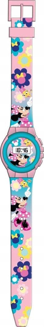 Orë digjitale për fëmijë Disney Minnie, ekran digjital, rrip plastike, rozë