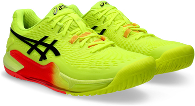 Atlete tenisi Asics Gel-Resolution 9 Paris, për meshkuj, bardhë e gjelbër