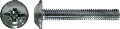 Vidë galvanizuar me rondelë DIN 967 8x20mm, çelik, e bardhë