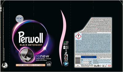 Detergjent rrobash Perwoll Color Black, 120 larje, 2x3L