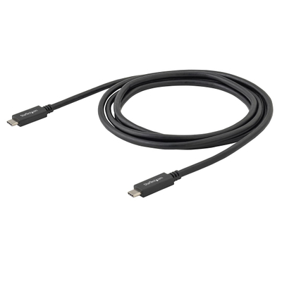 Kabllo USB C StarTech.com, 2m, Power Delivery 60W, e zezë
