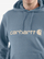 Bluzë me kapuç Carhartt Signature Logo, pambuk, Light Blue, blu e çelët