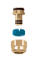Fiting për tuba multilayer Caleffi DARCAL 6790 6791, Ø16x2, bronx