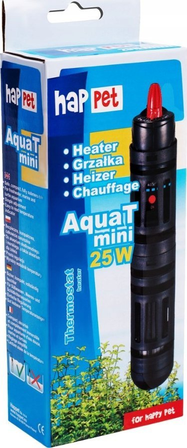 Ngrohës akuariumi AquaT Mini, 25W, për 10 25L, i zi