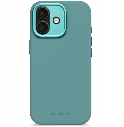 Mbulesë silikoni Decoded për iPhone 17, MagSafe, Retro Blue