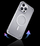 Калъф за телефон Kingxbar PQY Go Out MagSafe, за iPhone 14 Pro Max, проѕирен сребрен