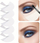 Jastëkë njëpërdorimës për sy Ecarla, 10 copë, për make up, të bardhë