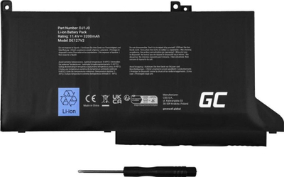 Bateri laptopi Green Cell DJ1J0, për Dell Latitude 7280 7290 7380 7390 7480 7490