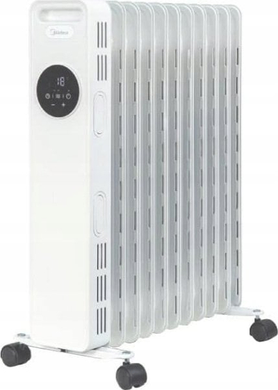 Ngrohëse me vaj Midea NY2311-20MRE, 2300 W, termostat dixhital, e bardhë