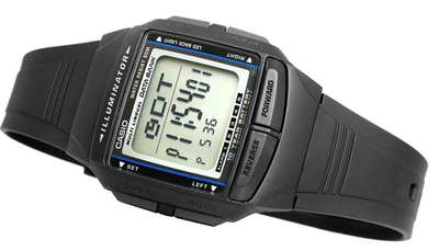 Orë dore Casio Vintage DB-36-1AVDF, digjitale, rezistente ndaj ujit, e zezë