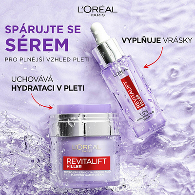 L'Oréal Paris Revitalift Filler Plumping Water-Cream, 50 ml