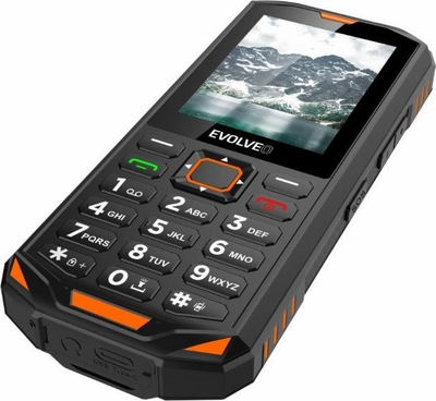 Telefoni EVOLVEO StrongPhone Z6, Dual SIM, IP68, zi portokalli