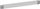 Kapak metalik Legrand 020340, 575x50mm, për panele XL³ 400, gri