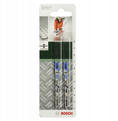 Tehe sharre penduli Bosch U118B, U-Shank, set 2 copë, për metal
