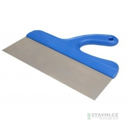 Spatulë çeliku inox me dorezë plastike, 350 x 40 mm