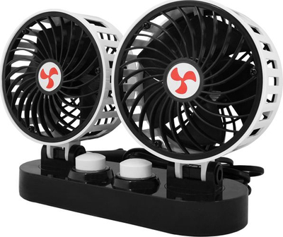 Ventilator makine LTC 2 x 5" 12V, me rregullim