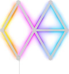 Ndriçues smart Nanoleaf Lines Starter Kit, 9 shufra drite modulare, RGB, i bardhë