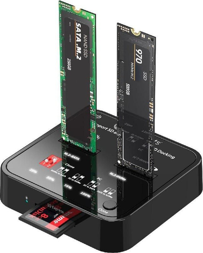 Stacion klonimi SSD CoreParts MS-CLONER-M2-SD, M.2 SATA NVMe, USB 3.2 Type‑C, i zi