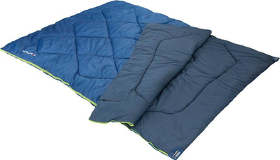 Двоен кеса за спиење High Peak Ceduna Duo, 200x150 cm, Dura Loft H1, сина