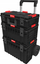 Karrocë veglash Qbrick System One Cart Vario Set 2.0 No.1, me rrota, plastike, e zezë