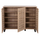 Raft për këpucë Prody melamine Sonama 3-dyersh 115×34×89 cm (HM9610.02)