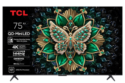 Televizor Mini LED TCL 75C6K, 75", 4K, Smart Google TV