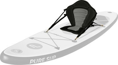 Ulé SUP Pure4Fun Deluxe, pëlhurë Oxford, shkumë PE, e zezë