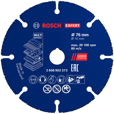Disk prerës Bosch Expert Multi Material 2608902373, 76mm, për këndbrusha, blu
