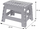 Tabure palosëse Home &amp; Styling Collection, plastike, 22 cm, gri