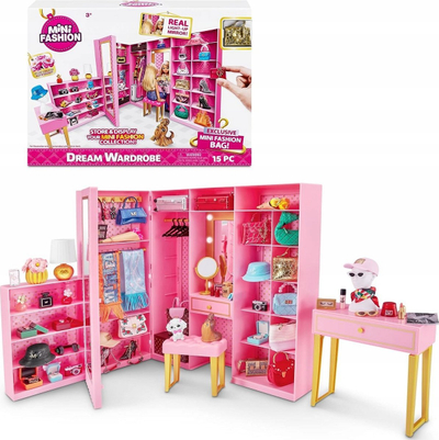 Lodër garderobë Zuru Mini Brands Fashion Dream Wardrobe, me aksesorë, për fëmijë