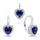 Set Vathë dhe pendant për femra Brilio Silver SET273WB