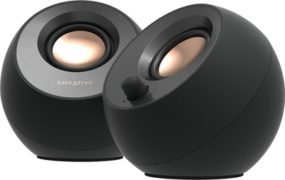 Altoparlantë kompjuteri Creative Pebble V3, USB C, Bluetooth, të zinj