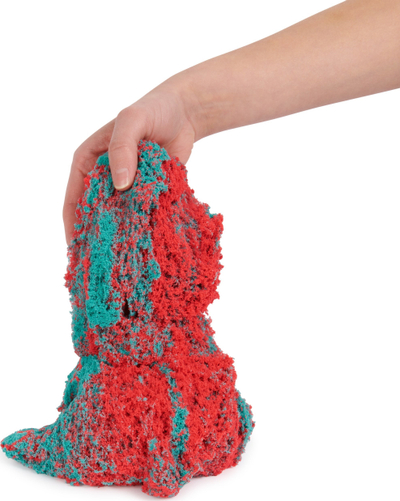 Set rërë kinetike Spin Master Kinetic Sand Two Color, me aksesore, për kalamaj