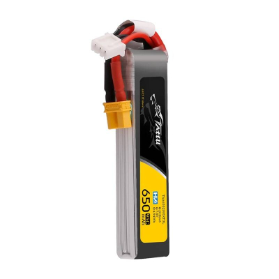 Bateri Lipo Tattu 2S Long-Pack, 650mAh, 7.6V 95C, gri
