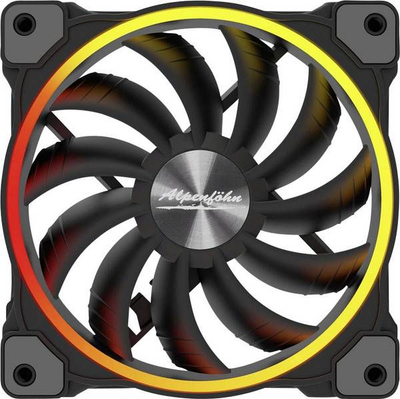 Ventilatorë PC Alpenfohn Wing Boost 3 ARGB, set 3x 140mm, të zinj