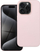 Kollf iPhone 15 Pro Leather Mag Cover, lëkurë eko, MagSafe, rozë