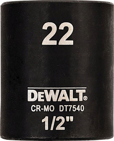 Soket goditës DeWALT DT7531, 13mm, 1/2", 38mm, i zi