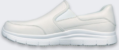 Работни чевли Skechers Work Flex Advantage Bronwood, slip on, Memory Foam, бели, број 38