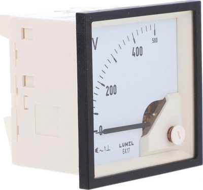Volmetër analog Lumel EA17N E615, 72x72mm, 500V, i bardhë