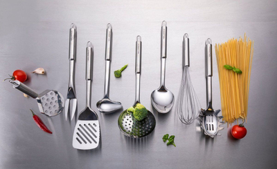Shtypëse patatesh Florina Professional, çelik inox, dorezë metalike, argjendtë