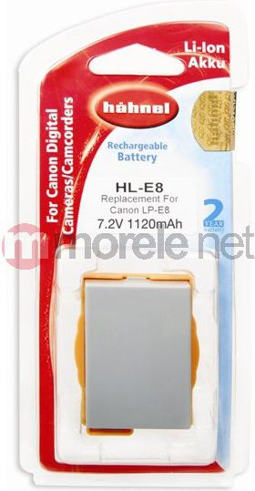 Батерија за апарат Hahnel HL-E8, ја заменува Canon LP-E8, литиум-јонска