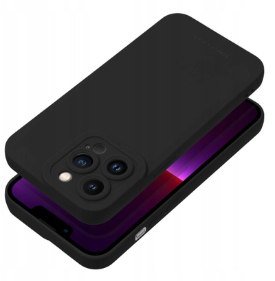 Mbrojtëse telefoni Roar LUNA për iPhone 17 Pro Max, TPU, e hollë, e zezë